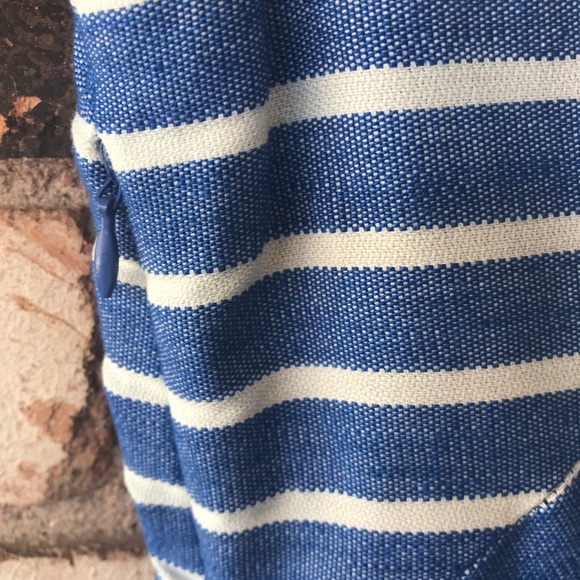 Vineyard Vines Striped Linen Blend Sleeveless Fit & Flare Dress - Picture 6 of 9